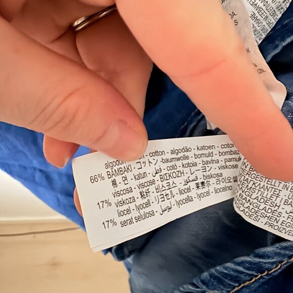 Zara Denim Midi Dress Blue Size XS - Picture 7 of 7